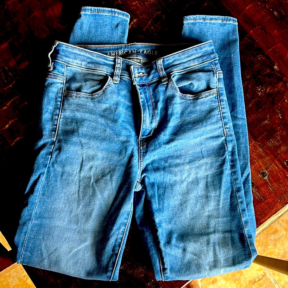 American Eagle 8 long super stretch hi rise jegging